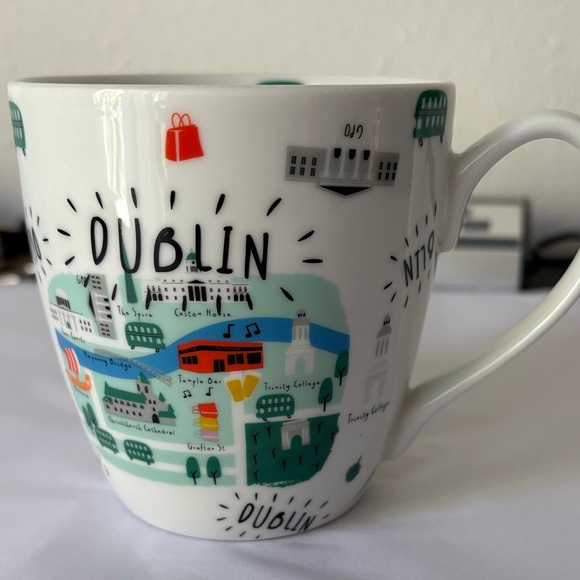 Dublin Themed White Ceramic Mug - Picture 3 of 6